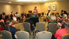 Diane Nordstrom of Wisconsin addressed the room during the WoSIDA session (formerly FAME).